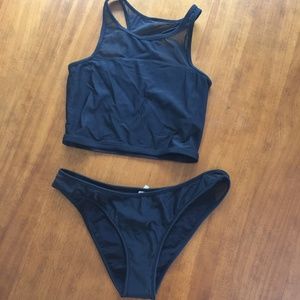 Black Fabletics Tank Bikini